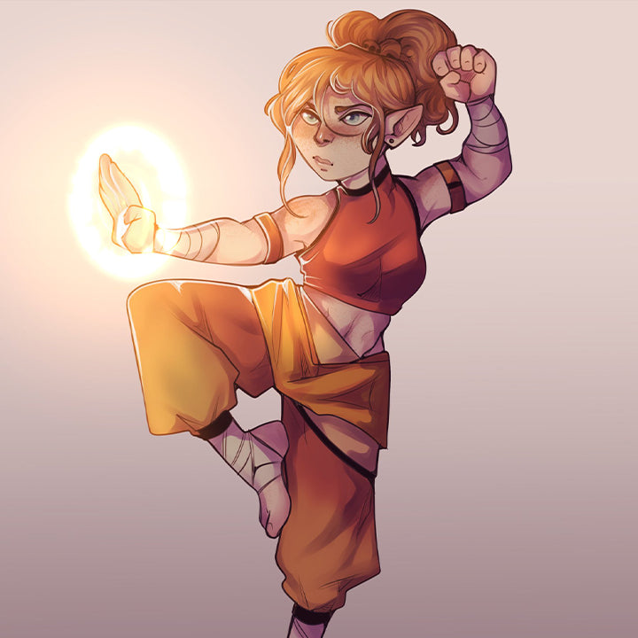 Halfling Monk - Character Sheets