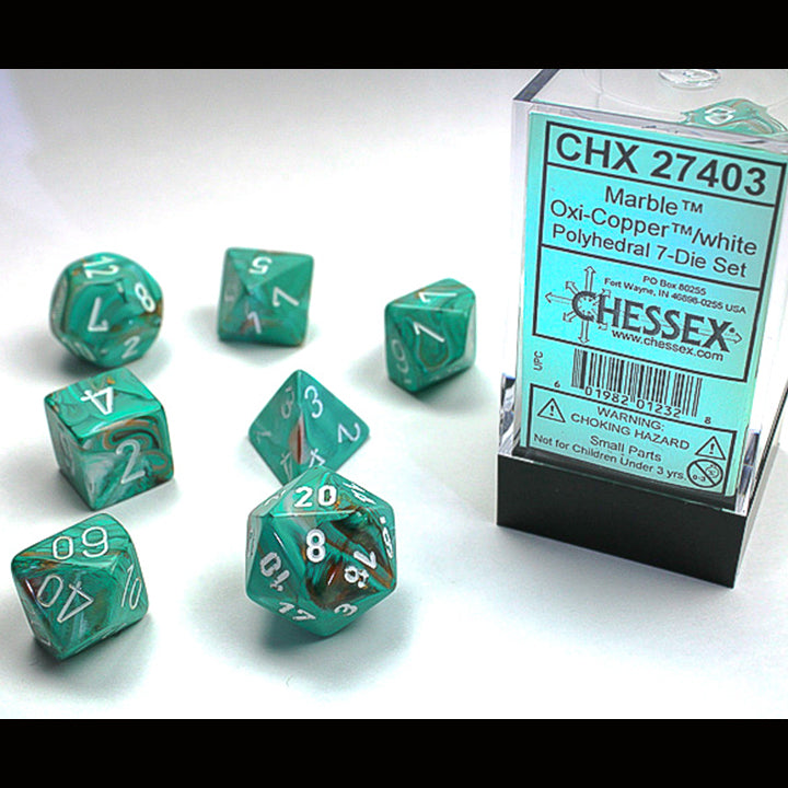 7 Zaruri Chessex, Marmură Oxi-Cupru/Alb