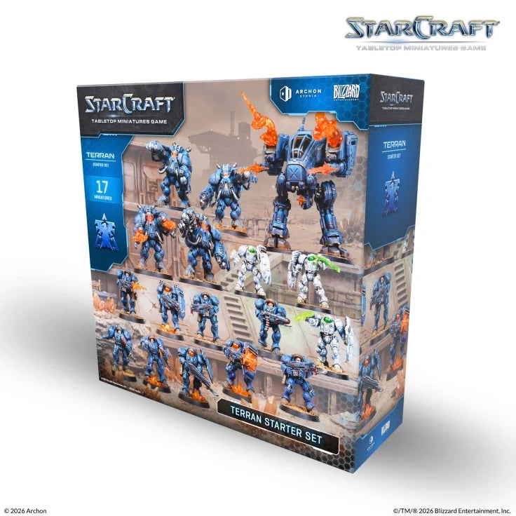 StarCraft Tabletop Miniatures Game, Terran Starter Set, box front