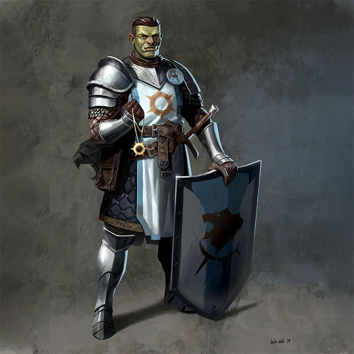 Half-Orc Paladin - Character Sheets