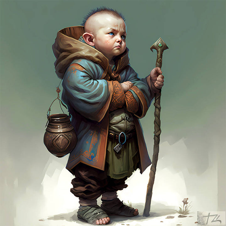 Halfling Monk - Character Sheets