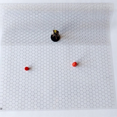 Transparent A3 Gaming Mat – Hex Grid