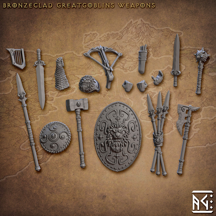 Set de arme și mâini, Bronzeclad Greatgoblin