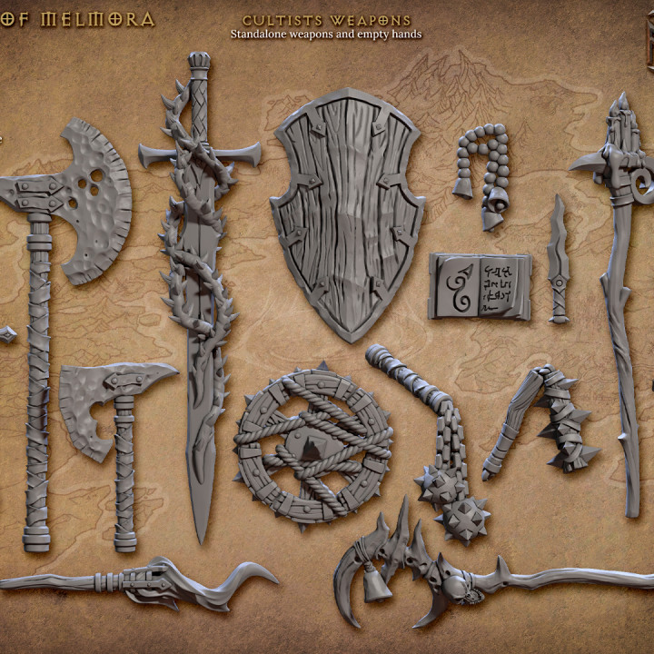 Set de Arme și Mâini Modulare, Rodburg Cultis of Melmora