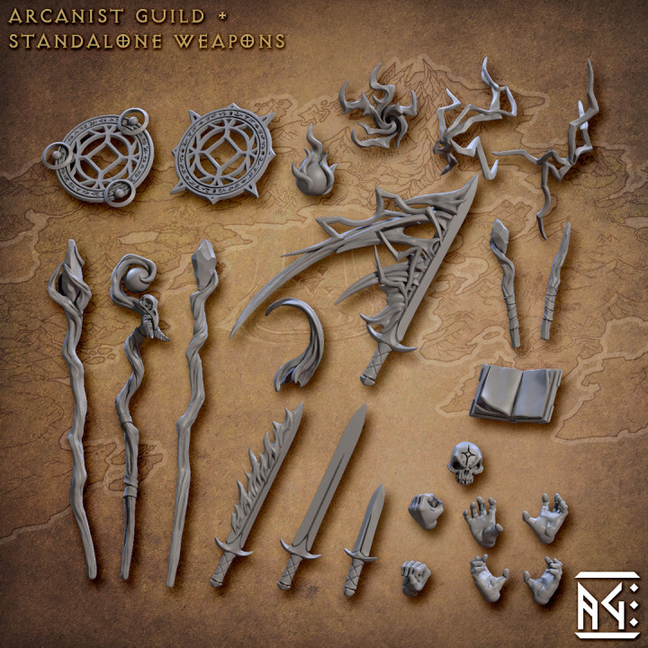 Set de Arme și Mâini Modulare, Arcanist's Guild