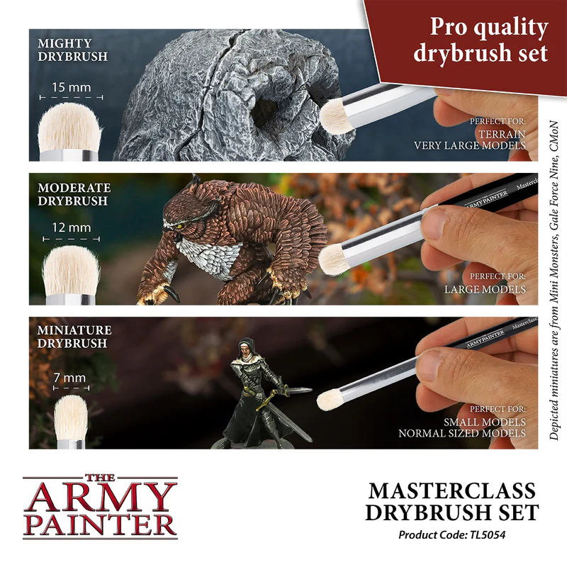 The Army Painter, Set Masterclass: Pensule Drybrush