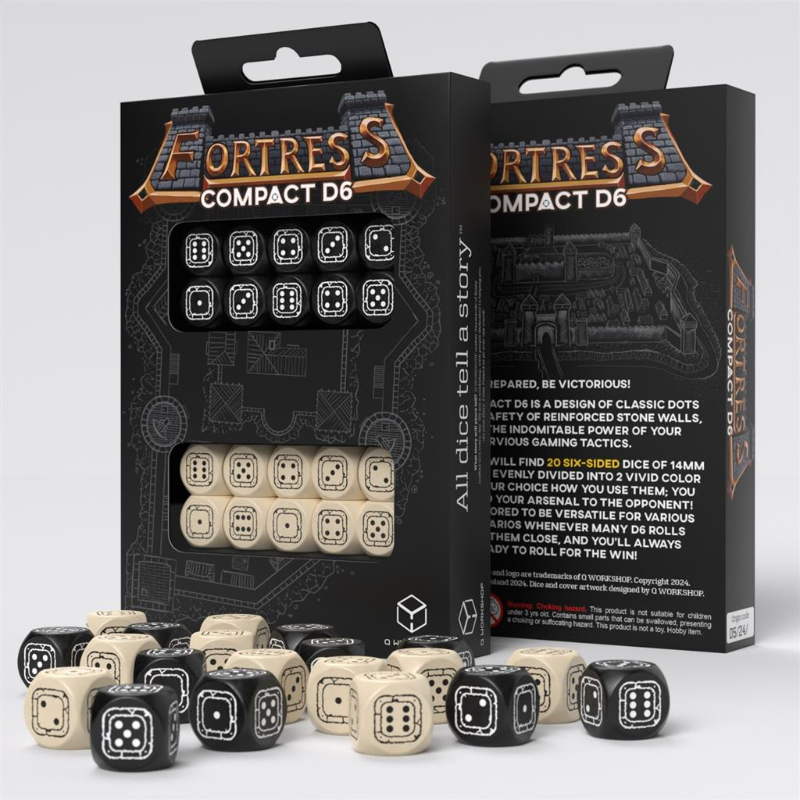 Set Compact Fortress D6: Negru & Bej