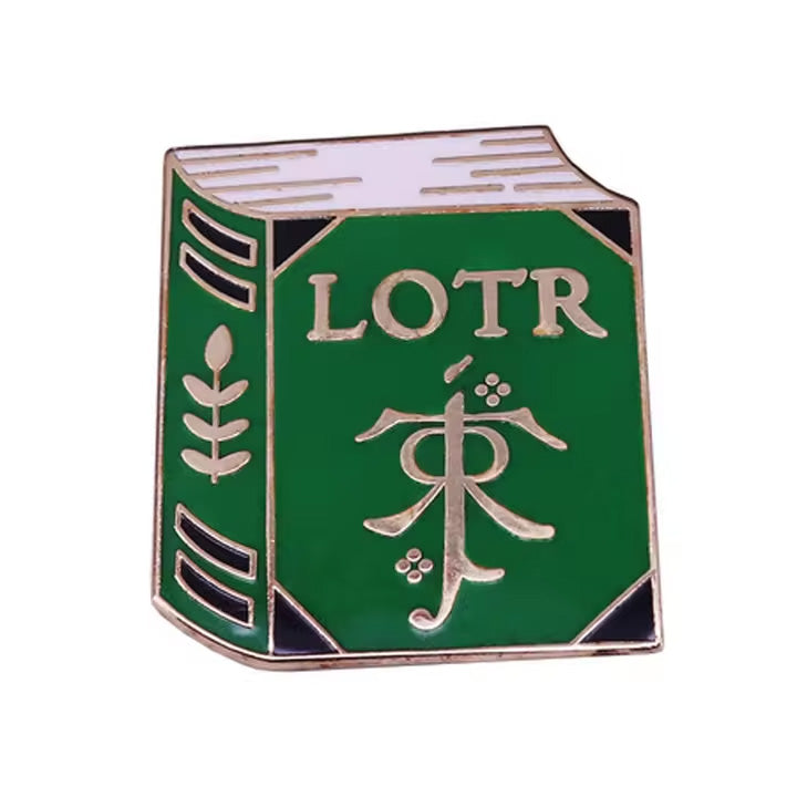Book LOTR, LOTR Enamel Pin