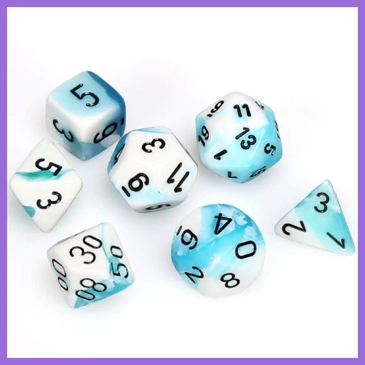7 Zaruri Chessex ~ Gemeni Teal-Alb/Negru