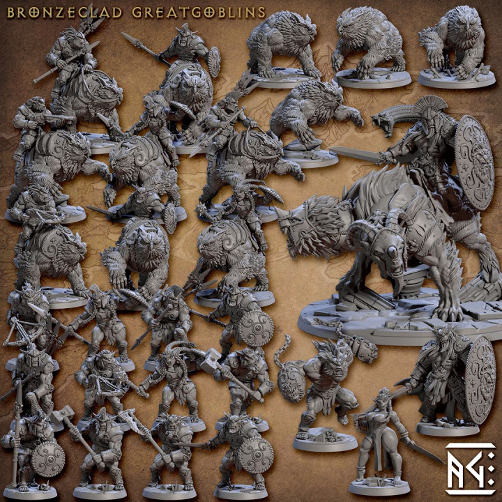 Figurine - Bronzeclad Greatgoblins