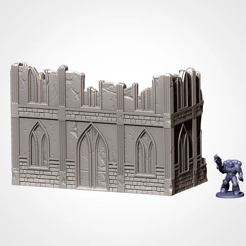 2-Story Front, City Classic Ruins, Warhammer Terrain