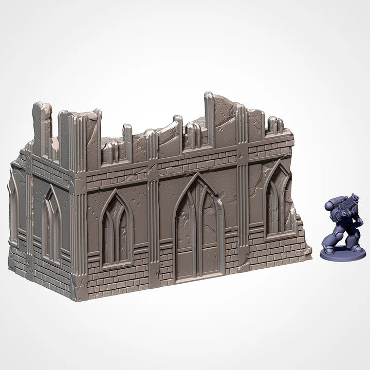 2-Story Corner 2,City Classic Ruins, Warhammer Terrain