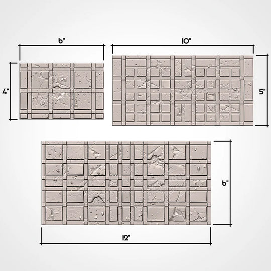 Ground Plates, City Classic Ruins, Warhammer Terrain
