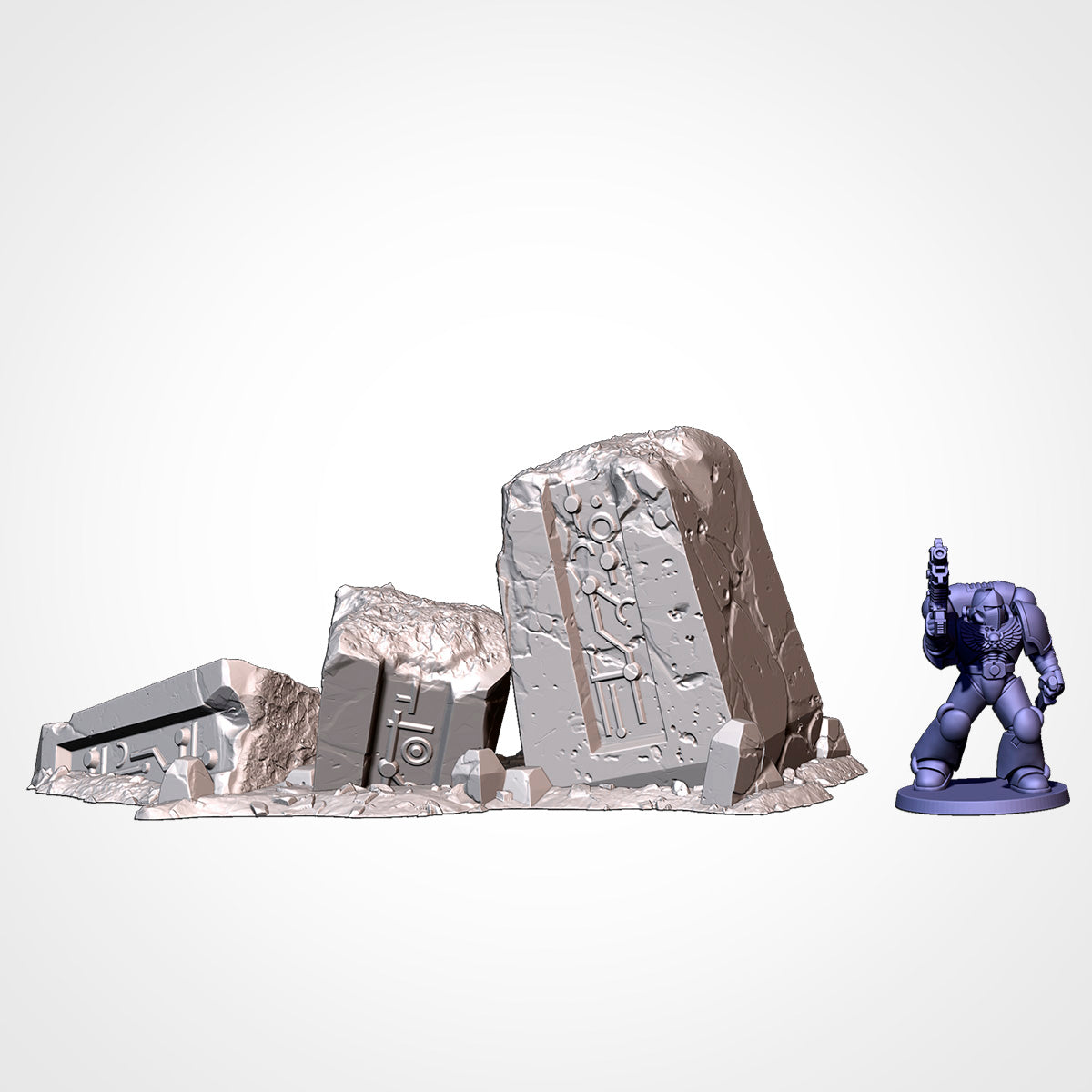 Xenos Monoliths Entire Pack, Sci-Fi Terrain Bundle