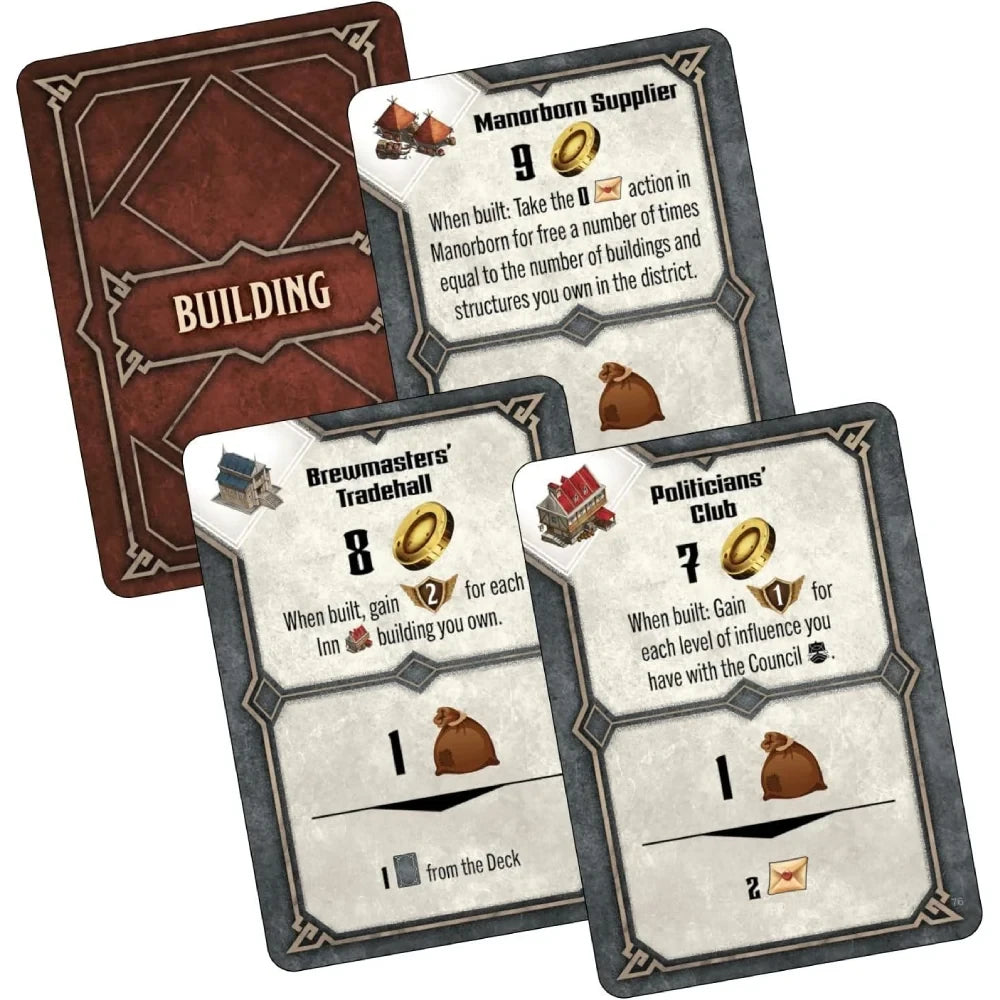 Builders of Baldur's Gate: building cards