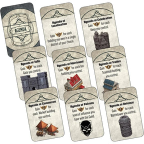 Builders of Baldur's Gate: agenda cards