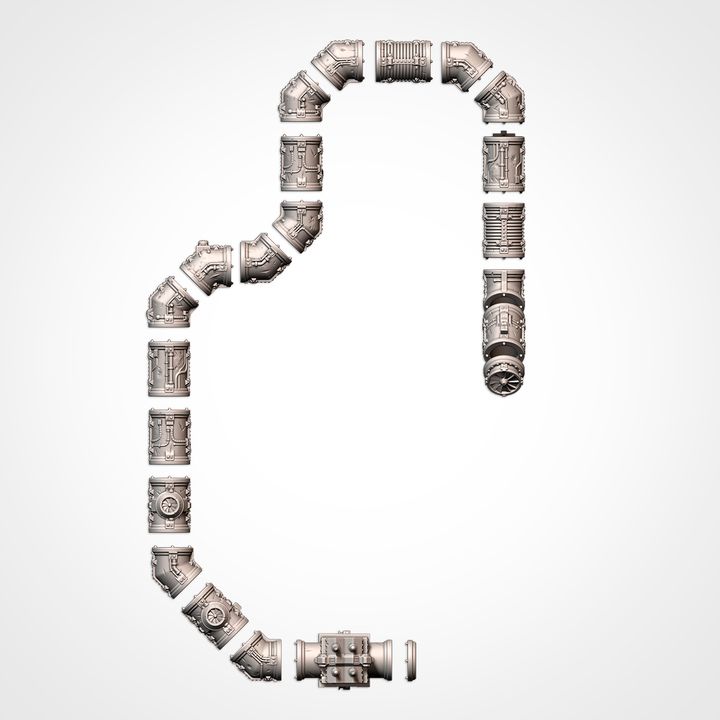 Modular Pipes Pack, Sci-Fi Terrain Bundle