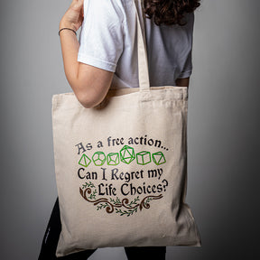 Dungeons & Dragons Tote Bag, Free Action, Heavy Cotton