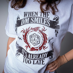 D&D T-Shirt, Smiling DM, Light Cotton, Unisex
