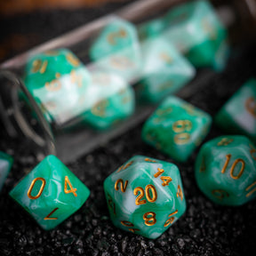 Jade, Elemental Series, Dice Set