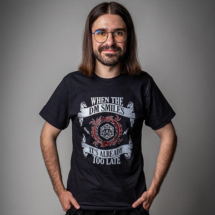 D&D T-Shirt, Smiling DM, Light Cotton, Unisex
