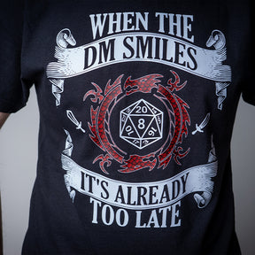 D&D T-Shirt, Smiling DM, Light Cotton, Unisex