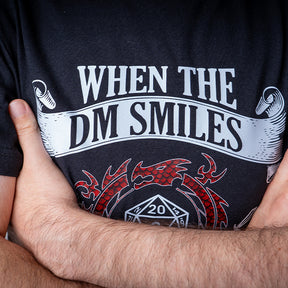 D&D T-Shirt, Smiling DM, Light Cotton, Unisex