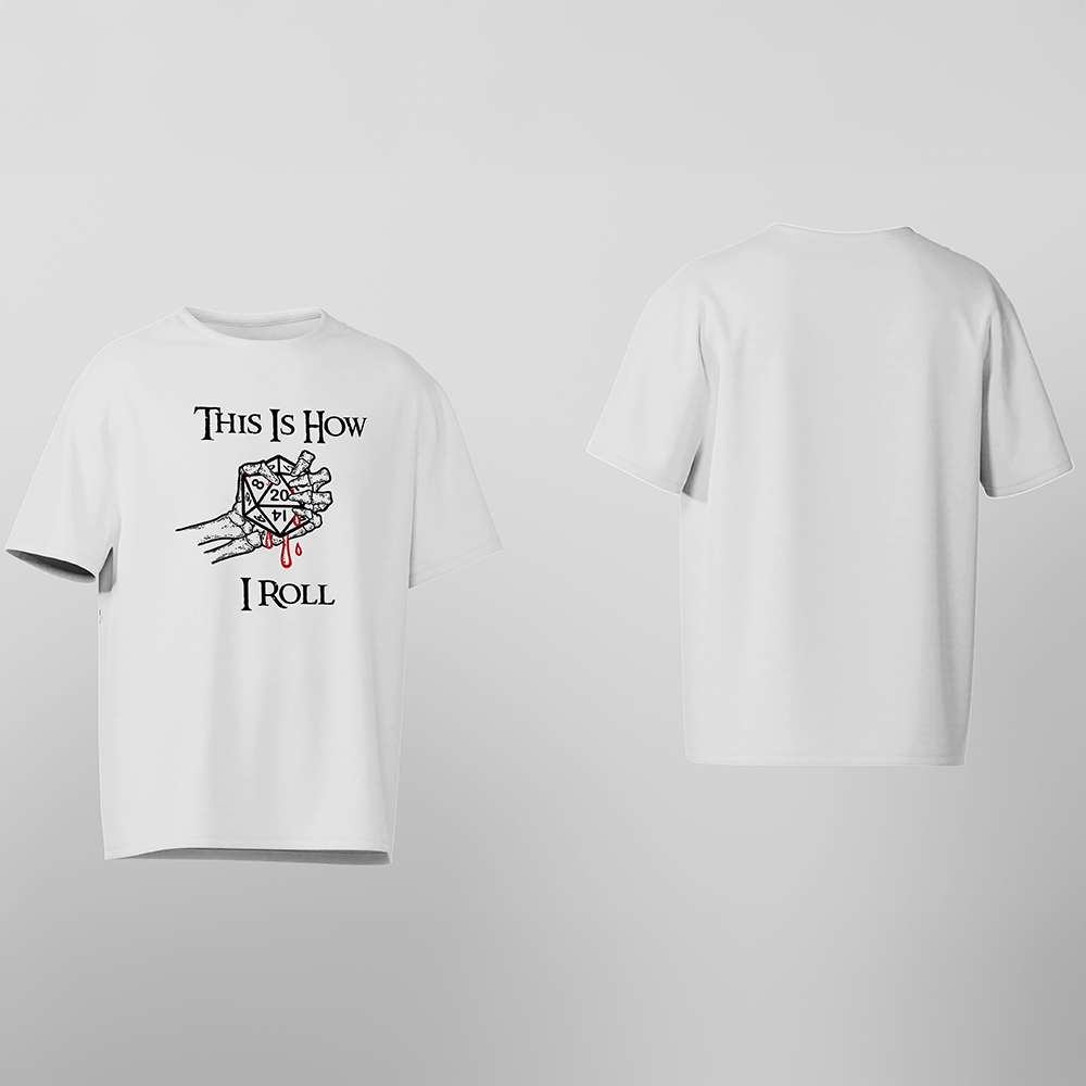 D&D T-Shirt, How I Roll, Light Cotton, Unisex