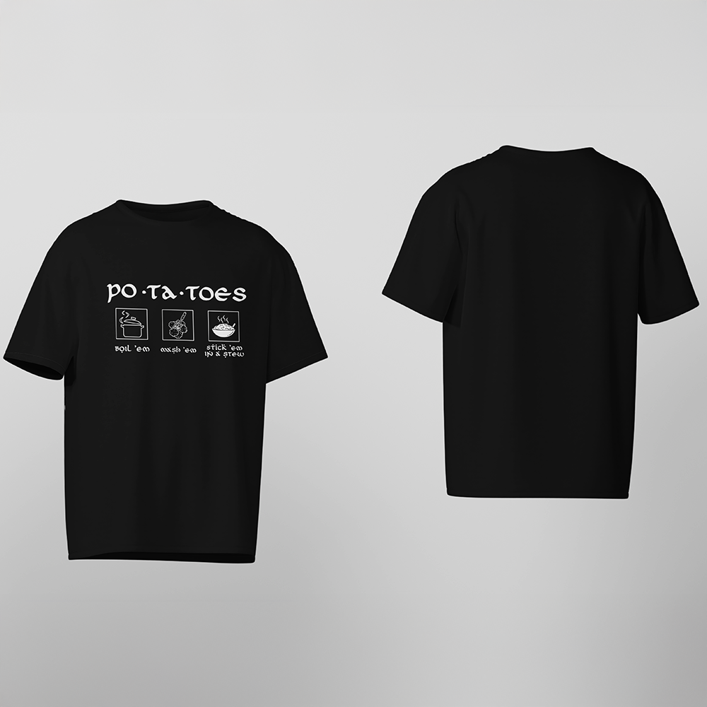 D&D T-Shirt, Po-Ta-Toes, Light Cotton, Unisex