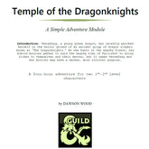 Templul Cavalerilor Dragonului, Aventura D&amp;D