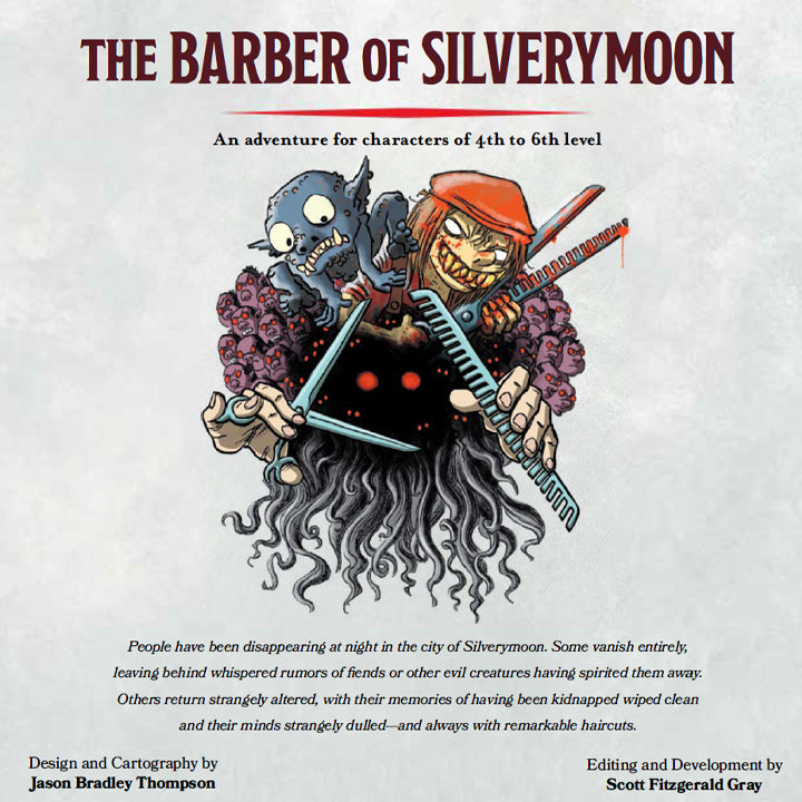 The Barber of Silverymoon, Aventura D&D