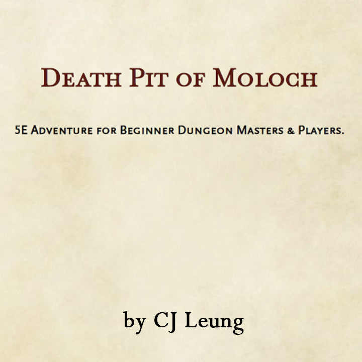 Death Pit of Moloch, Aventura D&amp;D