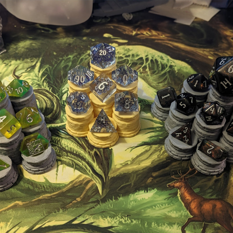 Towers Dice Set Display