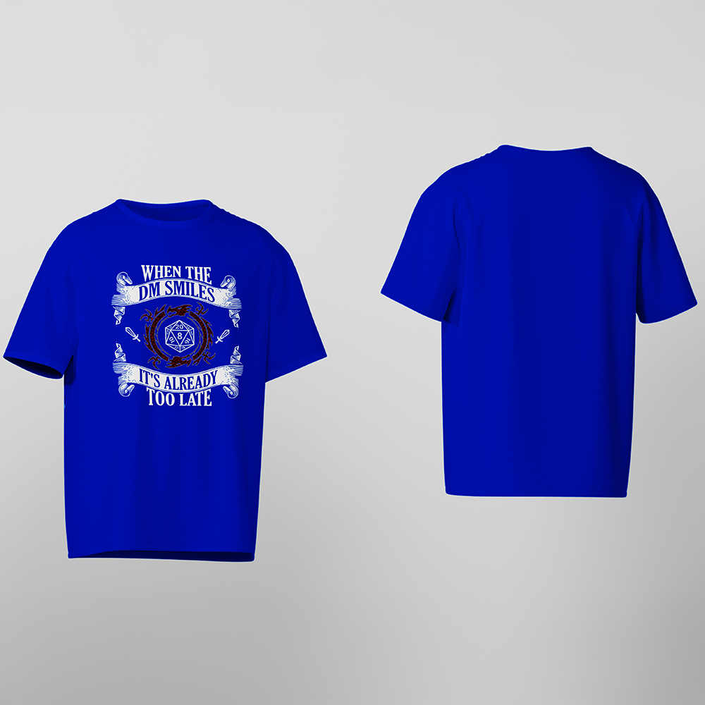 D&D T-Shirt, Smiling DM, Light Cotton, Unisex