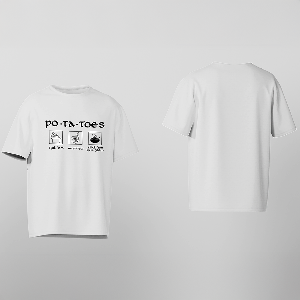 D&D T-Shirt, Po-Ta-Toes, Light Cotton, Unisex