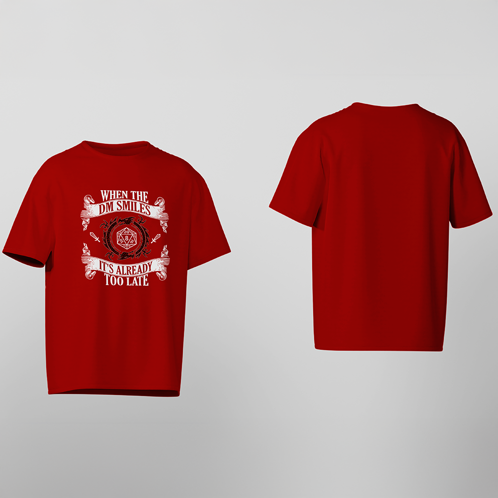 D&D T-Shirt, Smiling DM, Light Cotton, Unisex
