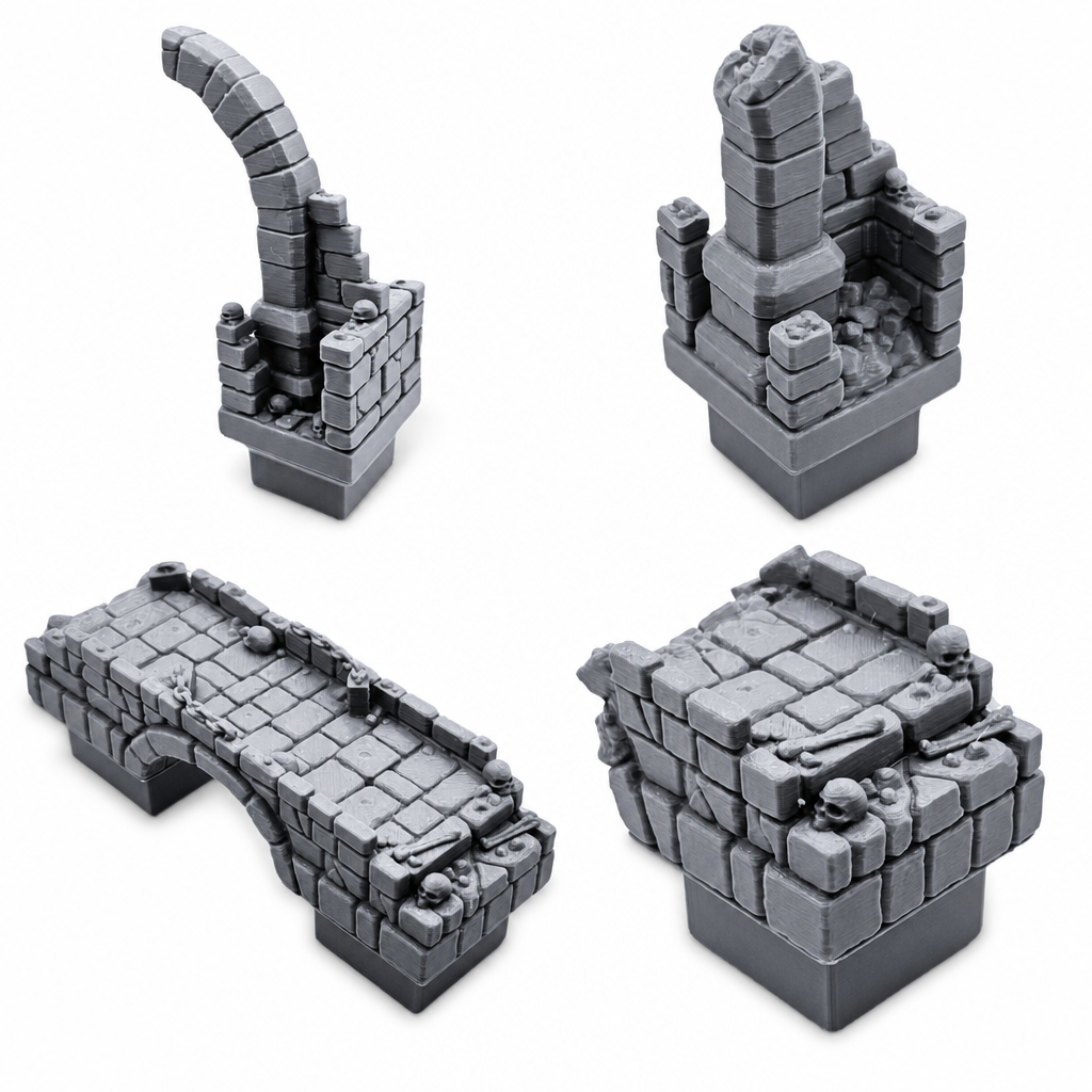Corridors & Stairs Kit, Dungeon Blocks