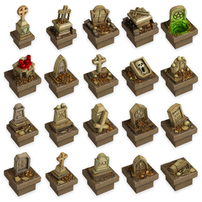 Crypts & Tombs Kit, Haunted Graveyard, Tombs