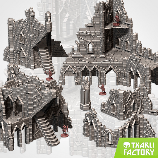 Cursed Fortress, Modular Warhammer/D&D Terrain, Guildmaster Bundle