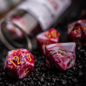 Fire Opal, Elemental Series, Dice Set