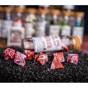 Fire Opal, Elemental Series, Dice Set