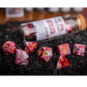 Fire Opal, Elemental Series, Dice Set