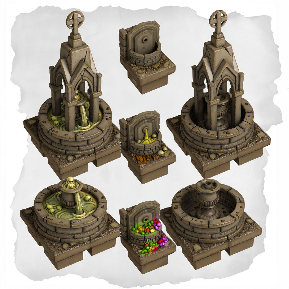 Fountain Tiles, Haunted Graveyard, Booster Pack