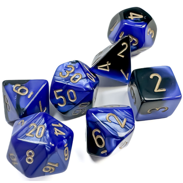 7 Zaruri Chessex, Gemini Black-Blue/Gold