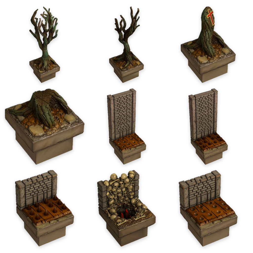 Graveyard Dressing Kit, Haunted Graveyard, Trees & Nature