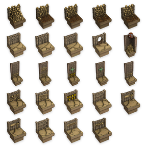 Graveyard Walls Kit, Haunted Graveyard, Catacomb & Decorated Walls