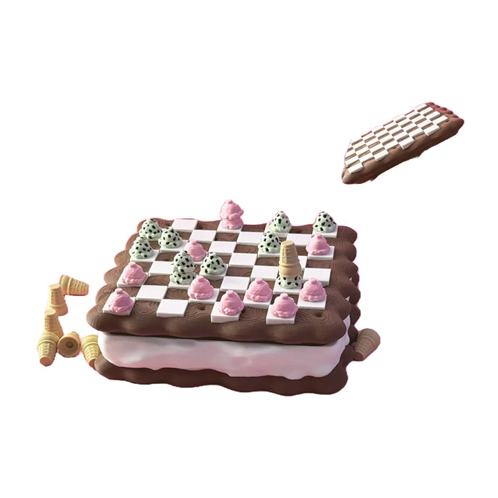 Ice Cream Checkers Set