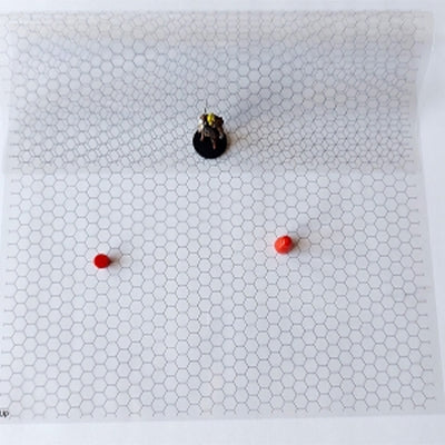 Gaming Mat A3 Transparent cu Grila Hexagonala