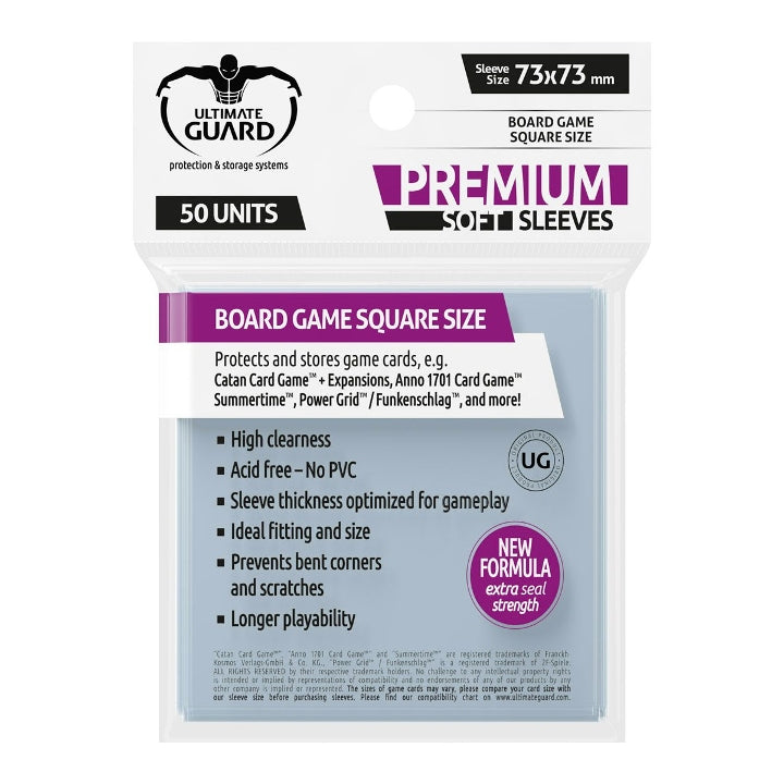 Ultimate Guard Premium Soft Sleeves - Patrate (50) 