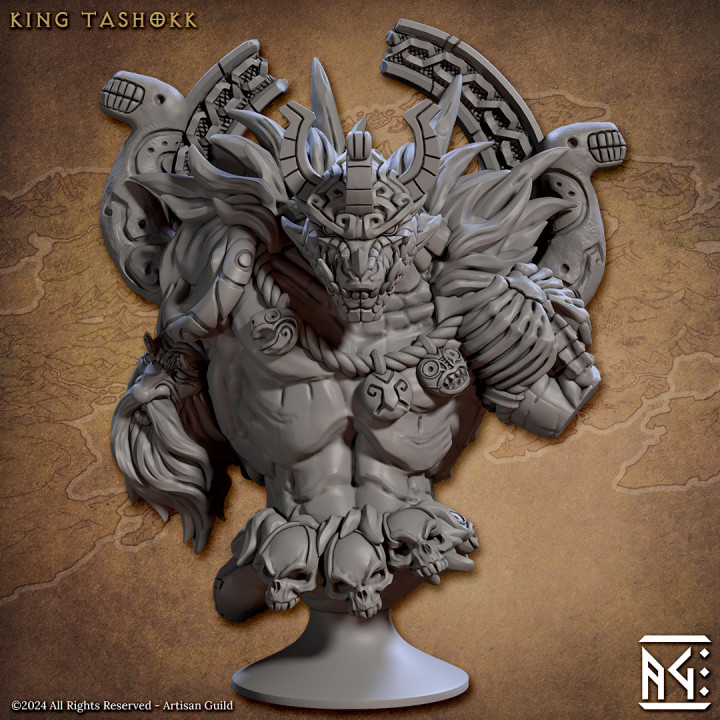 King Tashokk, Lizardmen King, Bust